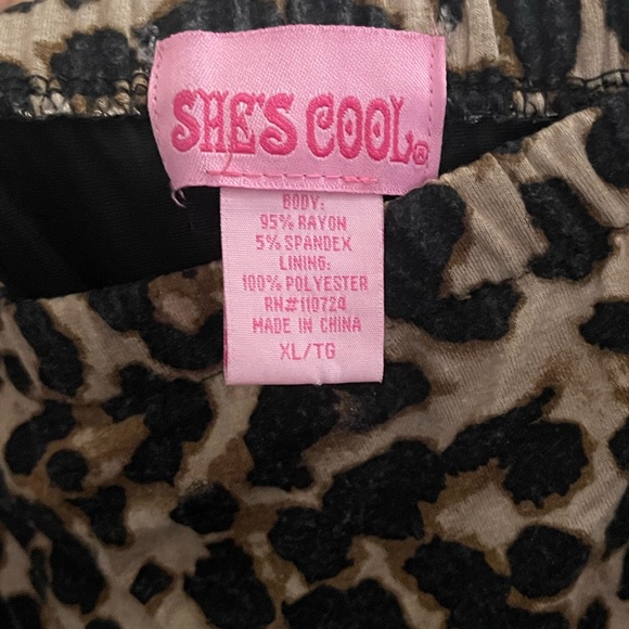 She’s Cool Strapless Jogger-Style Leopard Print Jumpsuit - Picture 4 of 4